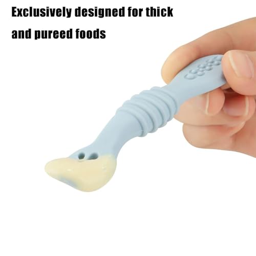 PandaEar Silicone Baby Feeding Spoons – 7 Pack, BPA Free