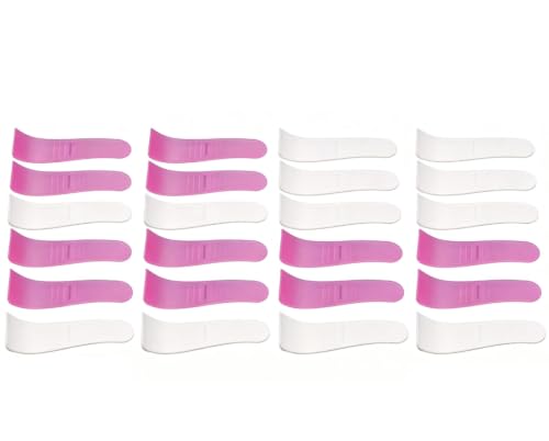 Tustao 20 Pcs Reusable Plastic Waxing Spatulas & Mask Applicator Sticks