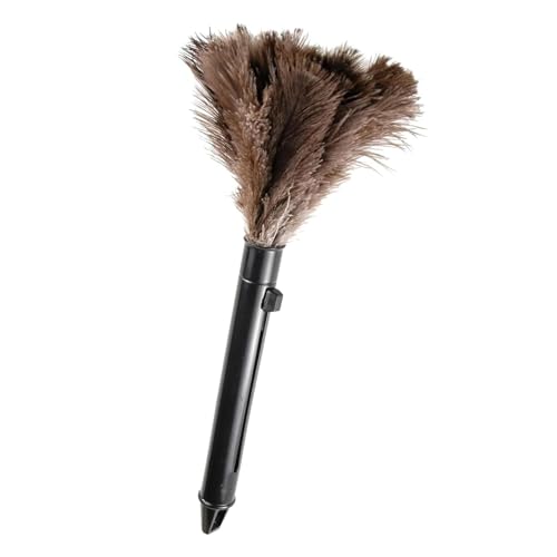 Retractable Ostrich Feather Duster, 15in Eco-Friendly Cleaning Tool