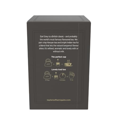 Taylors of Harrogate Earl Grey Black Tea Bags, 20ct (Pack of 6)