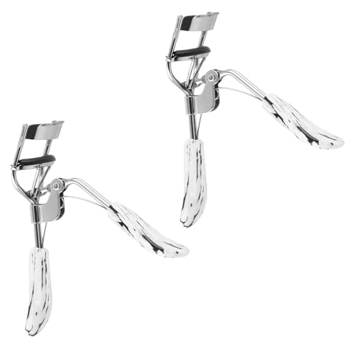 ALAZCO Professional Eyelash Curler Set - 2 Pack Marble Style Handle