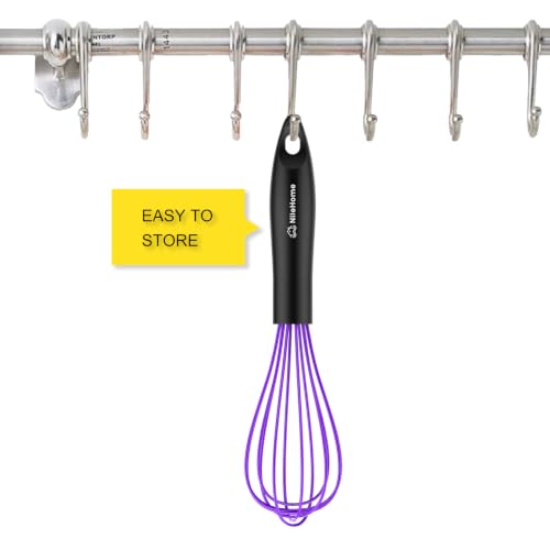 NileHome 10" Silicone Whisk - Durable Kitchen Utensil for Cooking