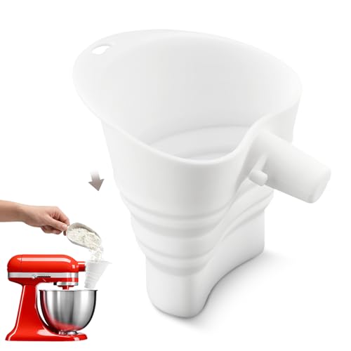 Flour Funnel for KitchenAid Mixer 5Qt - Spill-Free Attachment