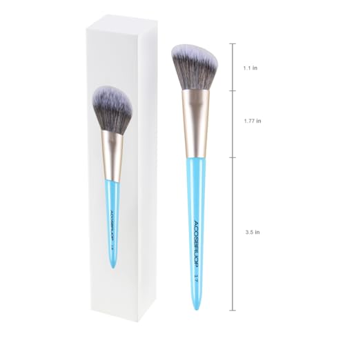 ACOSBRUOP Angled Blush Brush for Face Makeup, Soft Synthetic Bristles