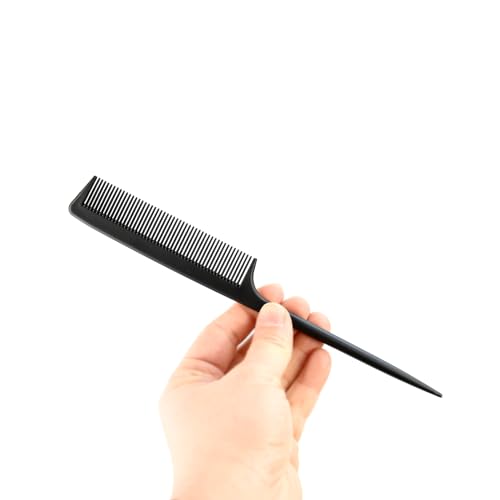 3 Pcs Tail Combs Fine Tooth Parting Comb for Hair Styling Black