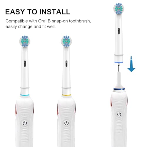 SetSail Replacement Toothbrush Heads for Oral B 4-Pack Soft Dupont Bristles