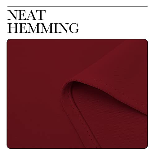 NICETOWN Burgundy Red Blackout Curtains 42" x 84" (2 Panels)