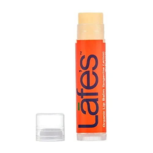 Lafe's Organic Tangerine Lemon Lip Balm - Natural Beeswax & Oils 0.15 oz