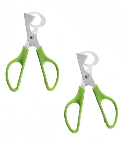 LIUSM Green Quail Egg Cutter Shears - 2 Pack Kitchen Tool