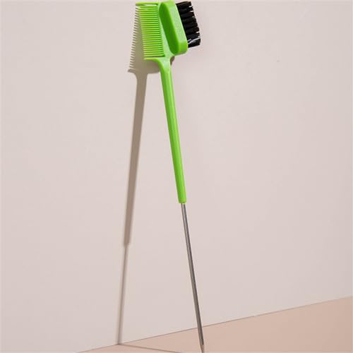 Double Sided Hair Edge Brush and Tail Comb for Styling and Eyebrows