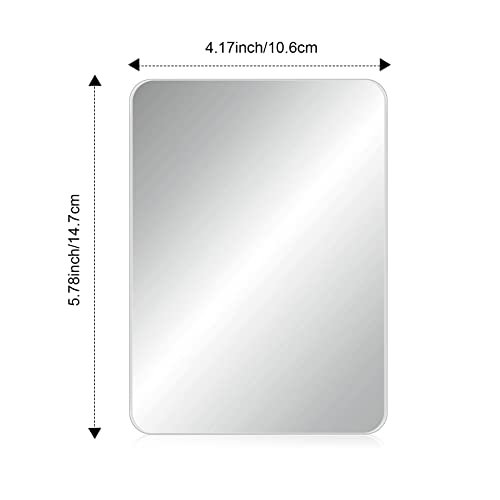Blulu 2 Pcs Magnetic Locker Mirror - 4 x 5.8 Inches