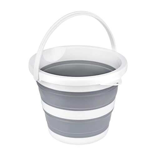 Craftend 5L Collapsible Cleaning Bucket - Portable & Foldable for Camping, Car Washing, and Household Use