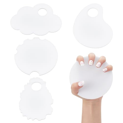 Acrylic Nail Display Boards - 4 Pcs Nail Art Props for Technicians