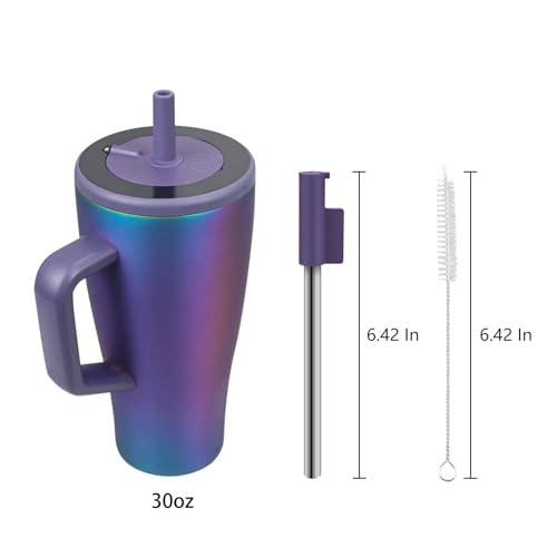 Replacement Straws for Brumate Era 30 oz Tumbler - 4 Pack with Cleaning Brush