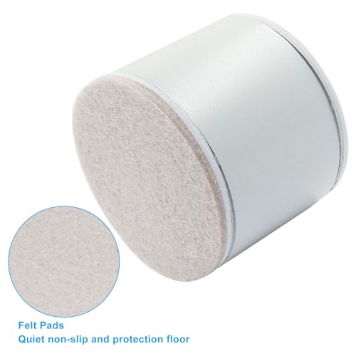 Piutouyar 4 Pcs Round Self-Adhesive Furniture Risers - 2.36 Inch Height