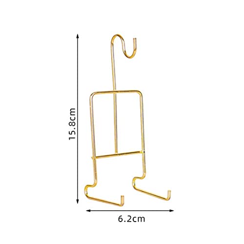 Teensery Metal Teacup and Saucer Display Stand Set - Gold