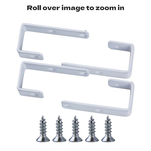 Bunk Bed Ladder Hooks - 2 Pack Durable Iron Hooks with PVC Coating