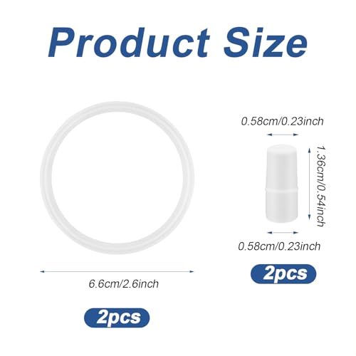 Silicone Food Jar Replacement Gaskets for Thermos Funtainer - 2 Pack