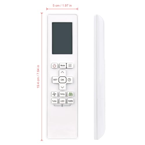 AULCMEET Replacement Remote Control for Carrier Midea Air Conditioner