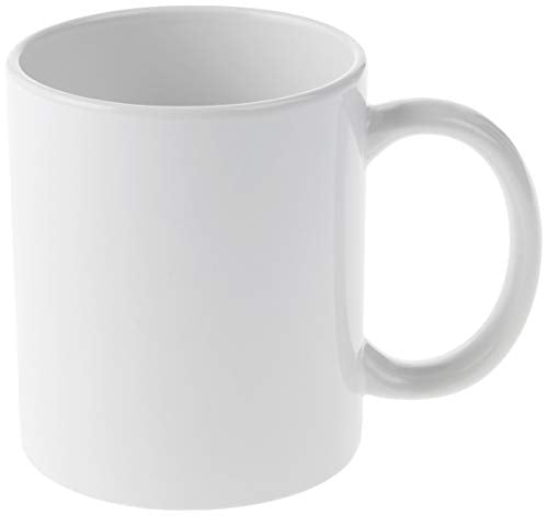 Cricut 15oz Sublimation Mug - Ceramic, Dishwasher & Microwave Safe, 6 Pack