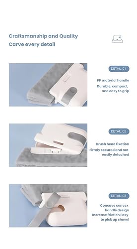 2-in-1 Window Track Cleaning Brush with Detachable Microfiber Head