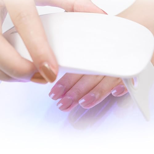 WOKOTO Semi Cured Gel Nail Strips Transparent Pink Cat Eye UV Wraps