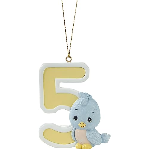 Precious Moments 5th Christmas Bunny Resin Ornament – Personalized