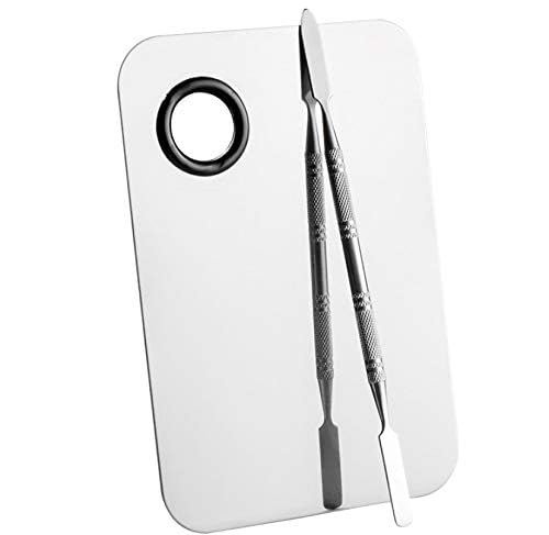 Sinen Stainless Steel Makeup Palette with Spatula for Cosmetic Blending