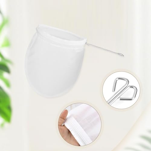 Ultra-Fine Mesh Strainer Bag with Stainless Steel Handle - Reusable