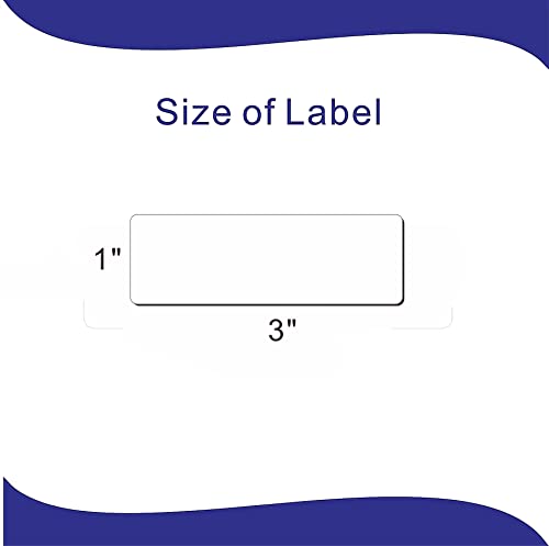 120 PCS Removable Rectangle Labels for Jars & Containers - 1x3 inch