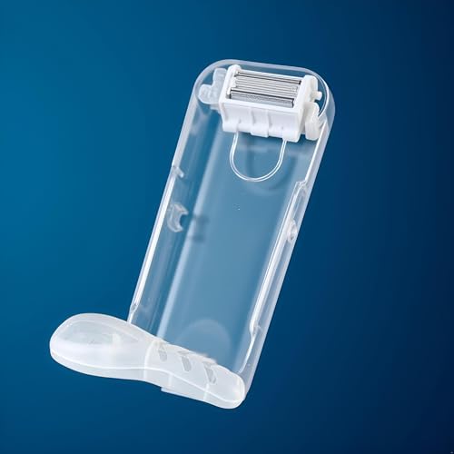 Transparent Portable Travel Shaver Holder & Manual Razor Protector Case