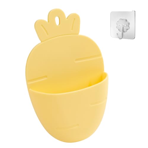Cute Carrot Wall-Mounted Toothbrush Holder - LOYATRO Silicone Organizer