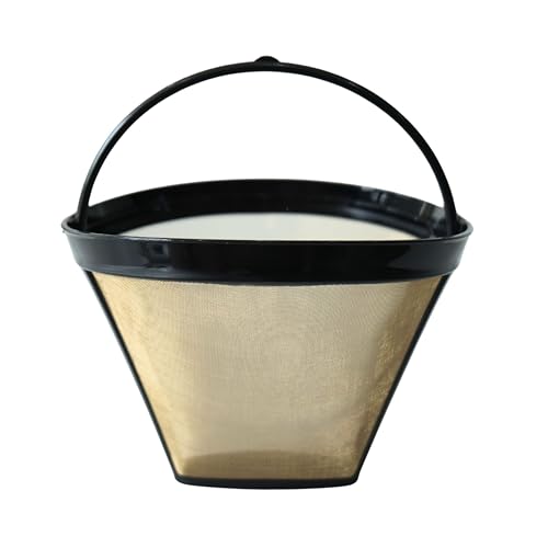 Reusable #4 Cone Coffee Filter - Stainless Steel, BPA-Free, Fits Ninja & Cuisinart