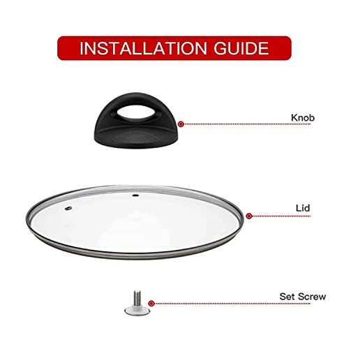 Universal 2.5 Inch Pot Lid Replacement Knob - Heat Resistant Handle