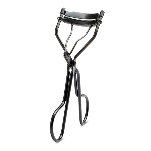 Amazon Essentials Eyelash Curler with Thick Cushion Pads, Sleek Black