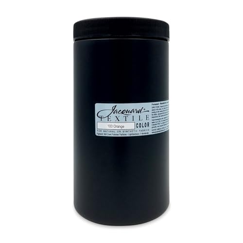 Jacquard Textile Color Fabric Paint - Orange, 32 Fl Oz (1 Quart)