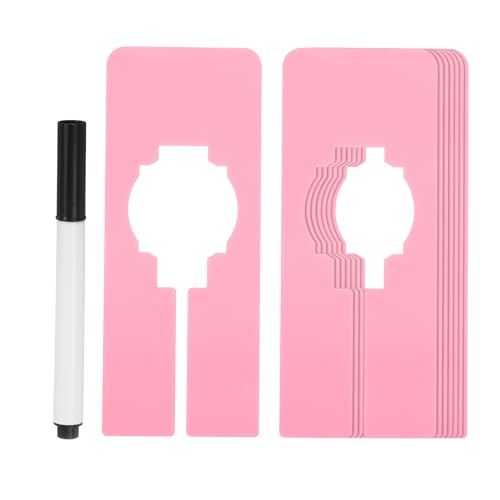 PATIKIL Pink Clothes Dividers - 8 Pack Closet Organizers with Marker Pen