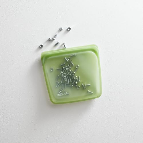 Stasher Reusable Silicone Food Storage Bag - Sandwich Size, 28 oz, Green