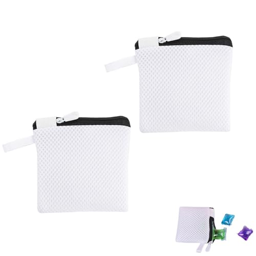 NentMent 2 Pack Laundry Scent Bead Bags with Zipper - In-Wash Fragrance & Crystal Boosters