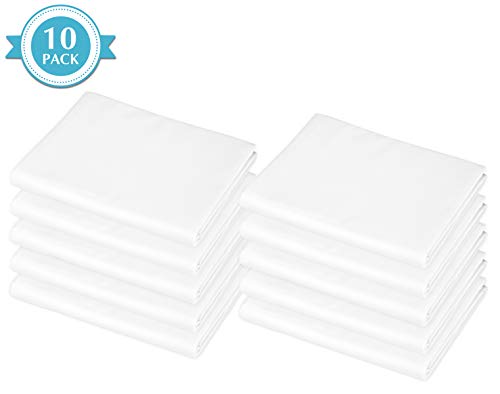 100% Natural Cotton Percale Cot Sheets - 10 Piece Set for Daycare, 23" x 51"