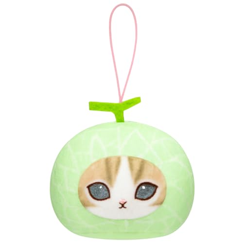 Mofusand Fresh Fruit Meow Face Plush Keychain - Kawaii Cat Collectible