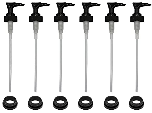 Creative Hobbies Black Plastic Dispenser Pumps - 28/400, Pack of 6