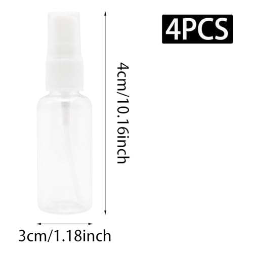 Yinluluna 3Pcs Mini Travel Spray Bottles 1oz Plastic Fine Mist Containers