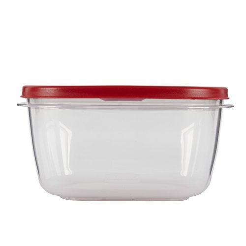 Rubbermaid Easy Find Lids Food Storage Container, 14 Cup, Stackable Square