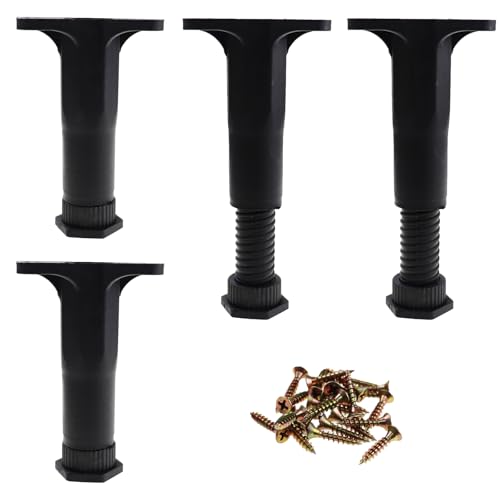 Adjustable Height Bed Support Legs Set - 5.3-8.8 Inch, 4 Pcs