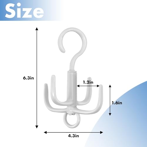 360° Rotatable Tie Hanger Organizer - 2 Piece Set for Closet