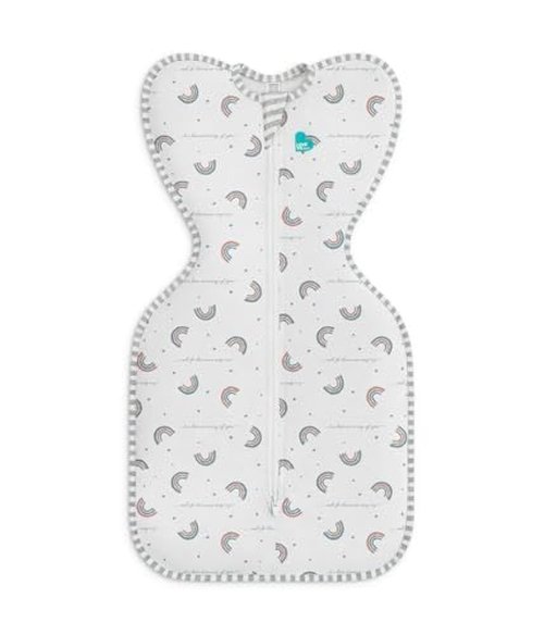 Love To Dream Swaddle UP - Baby Sleep Sack for Self-Soothing | 1.0 TOG, Medium 13-19lbs, Rainbow Dream