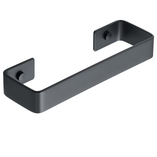 8-Inch Black SUS304 Stainless Steel Towel Bar for Bathroom