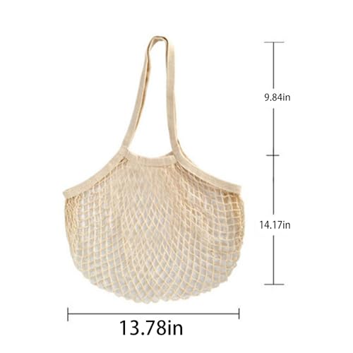 Reusable Mesh Produce Bags - 2 Pack with Cotton Handles