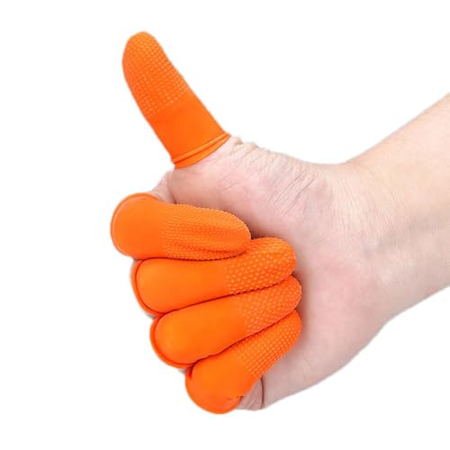 50 Pack Latex Finger Cots - Anti-Static Protective Covers for Jewelry Making